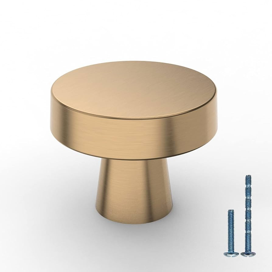 10 Pack Kitchen Cabinet Knob Champagne Bronze Round Dresser Knobs Gold Drawer Knobs Kitchen Cabin... | Amazon (US)