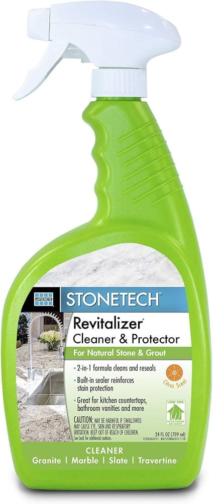 StoneTech Revitalizer Cleaner and Protector for Natural Stone Countertops and Surfaces, 24-Ounce ... | Amazon (US)