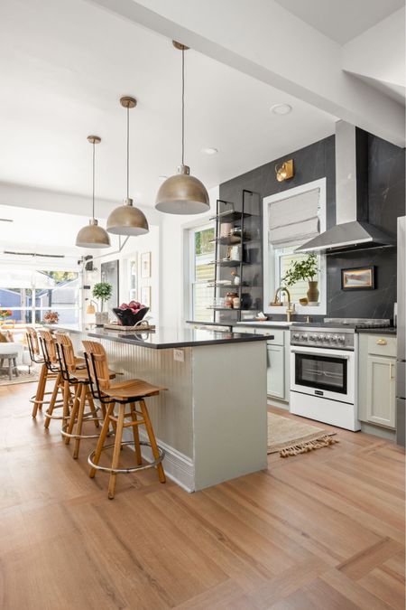 The perfect combination of modern and classic came together in this kitchen .

#LTKhome