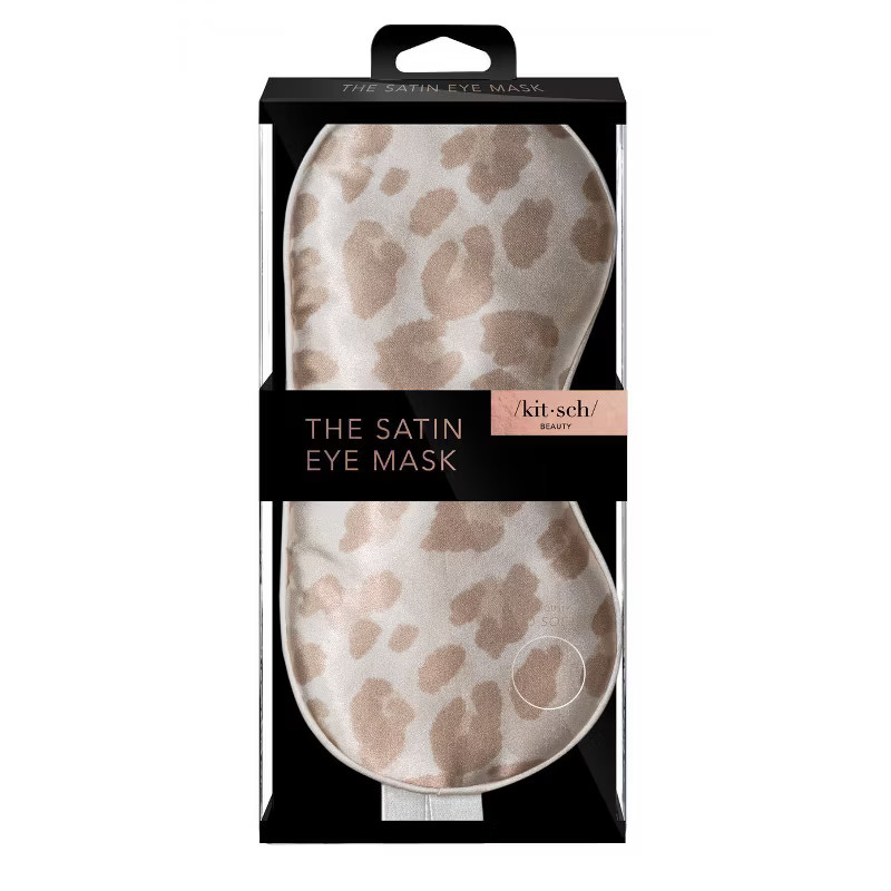 Kitsch Satin Sleep Eye Mask - Leopard | Target