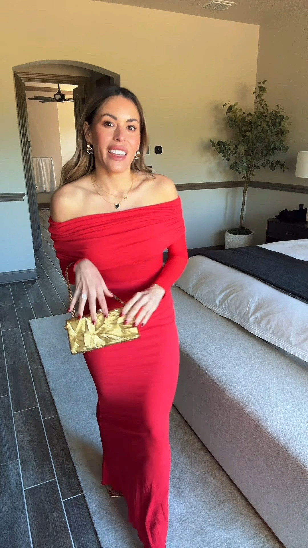 Wearing small on all the dresse. You can size up with the short gold one and red if you are in between sizes. @commense 

#LTKStyleTip #LTKWorkwear #LTKFindsUnder50