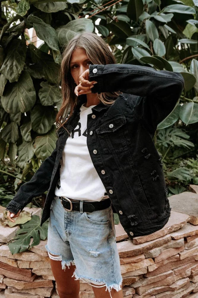 Leland Distressed Denim Jacket - FINAL SALE - böhme | Böhme US
