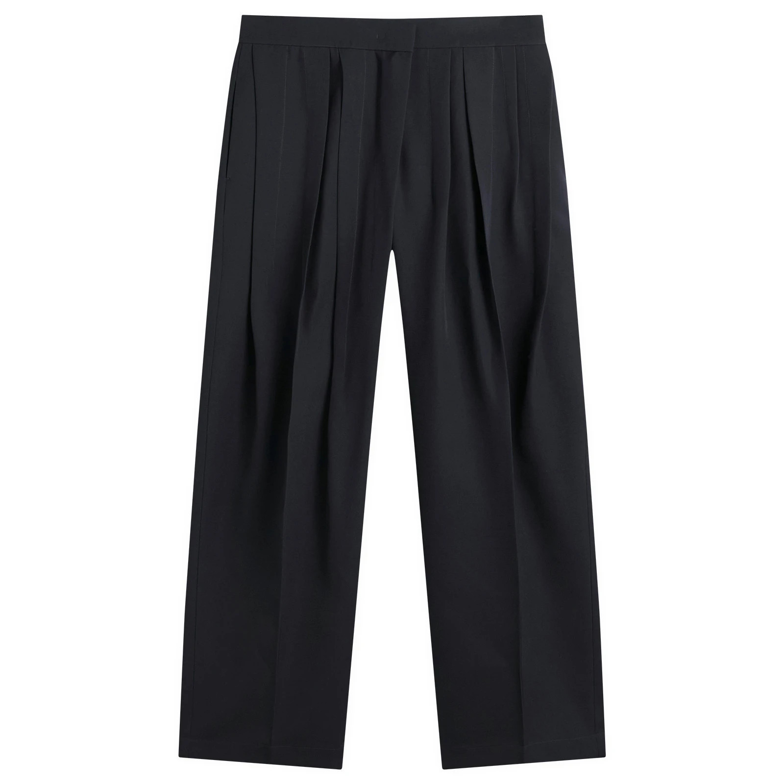 Jil Sander Women's Pleated Trousers in Navy, Size EUR 34 | END. Clothing | END. Clothing