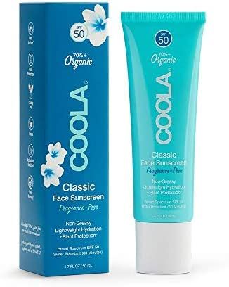 COOLA Organic Face Sunscreen SPF 50 Sunblock Lotion, Dermatologist Tested Skin Care for Daily Pro... | Amazon (US)