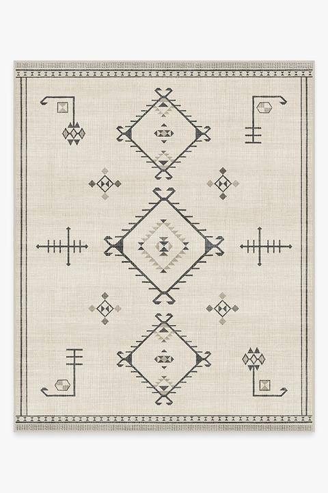 Damali Black & White Rug | Ruggable