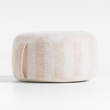 Pink Striped Floor Cushion