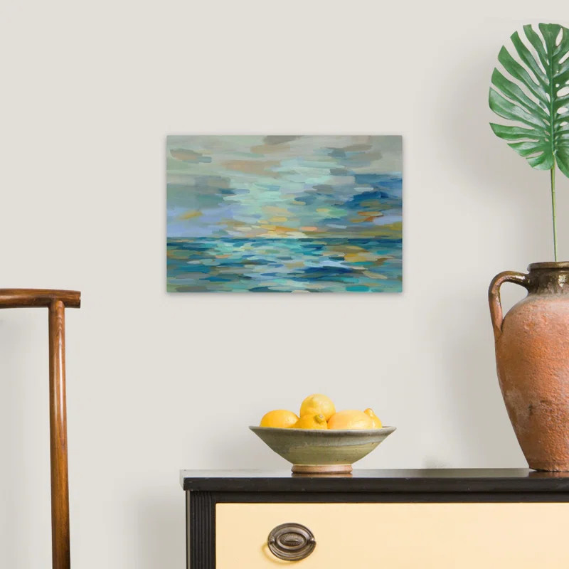 Pastel Blue Sea by Silvia Vassileva - Print on Canvas | Wayfair North America
