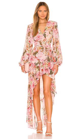 Rosa Wrap Dress in Rose & Multicolor | Revolve Clothing (Global)