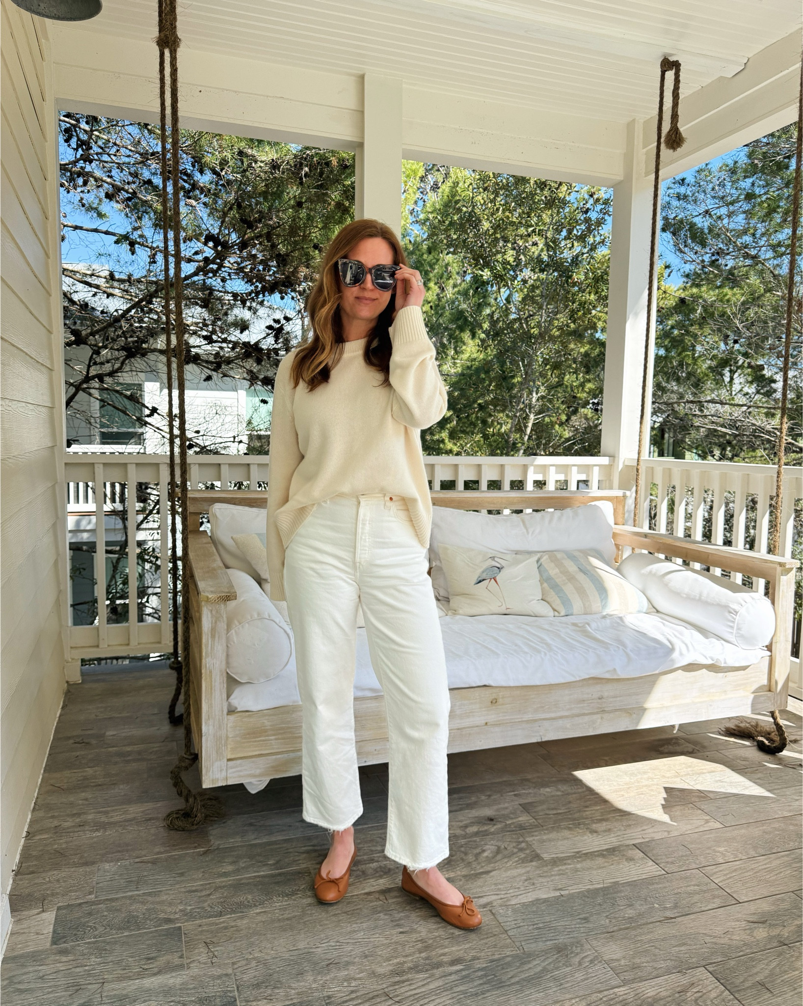 Sweater size small
Jeans size 25

@jcrew @Quince @Margaux 

#LTKgrwm #LTKdayinmylife #LTKootd