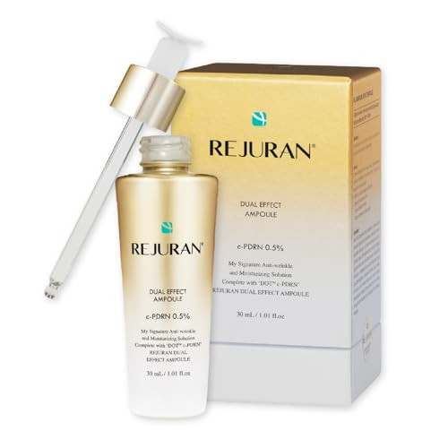 REJURAN® Dual Effect Ampoule, DOT DUAL c-PDRN® - Salmon DNA Face Serum for Deep Rejuvenation, Wrinkle Care, Firming, Skin Elasticity with Visible Anti-Aging Results. Korean Skincare (1.01 fl oz) | Amazon (US)
