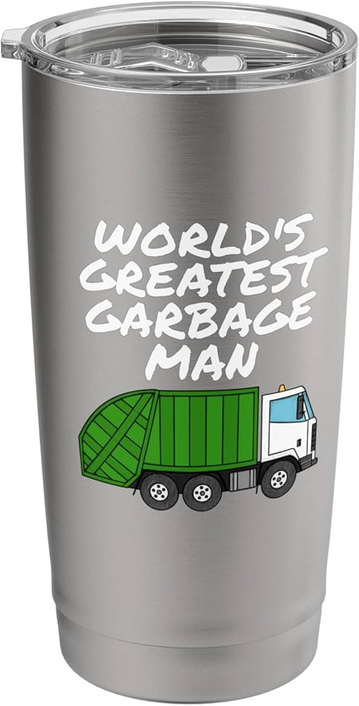 World's Greatest Garbage Man, Garbage Truck Funny Stainless Steel Insulated Tumbler | Amazon (US)