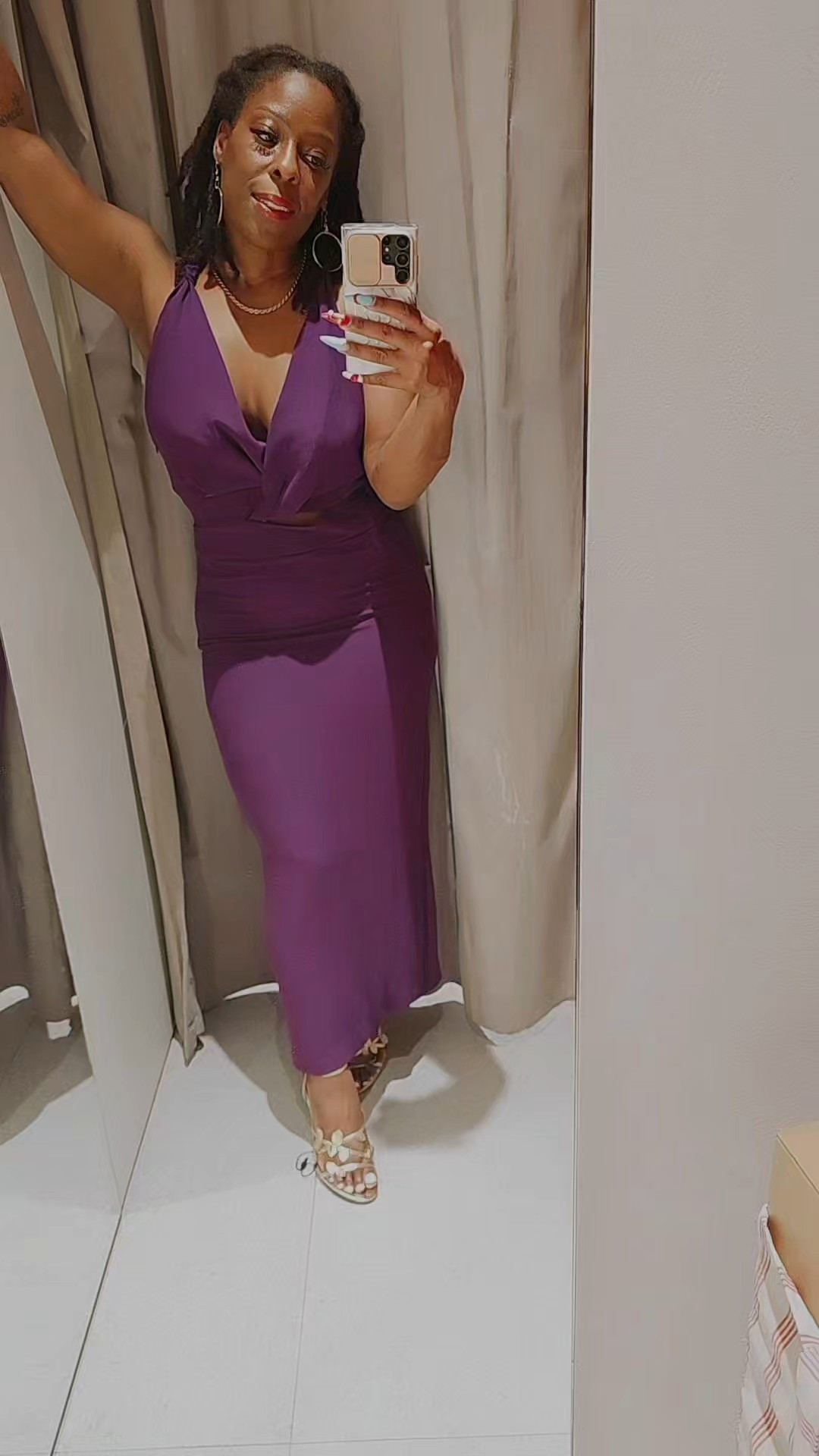 New at Zara....we're back to the new new. Loving this purple dress.8253/568/603 - Size M#zara #tryonhaul #fashionable40s #ootd #soft 

#LTKParties #LTKOver40 #LTKFindsUnder50