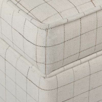 Carrol Windowpane Storage Ottoman | Wayfair North America