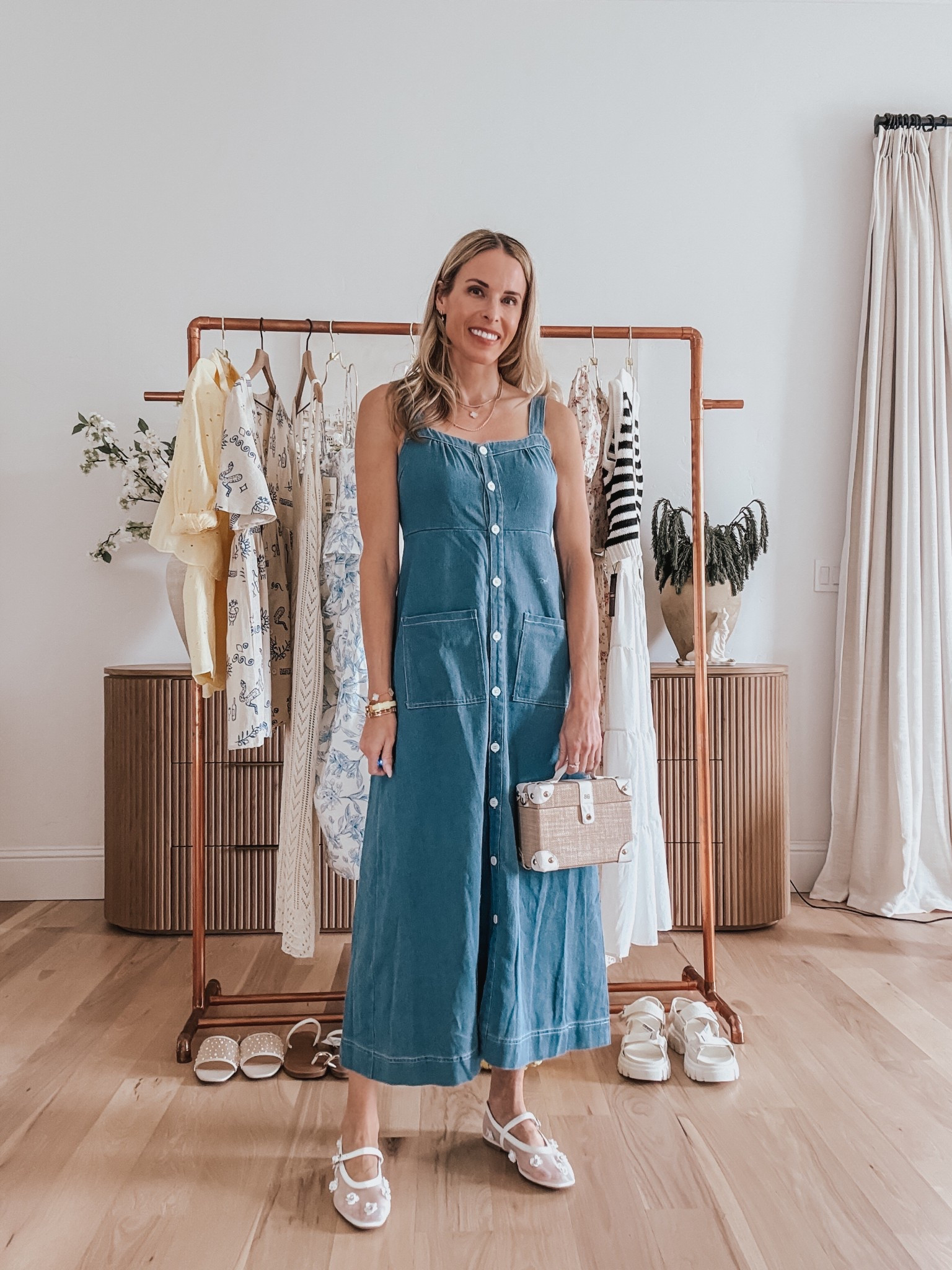 Blue denim dress maxi dress that is perfect for summer 

#LTKSeasonal