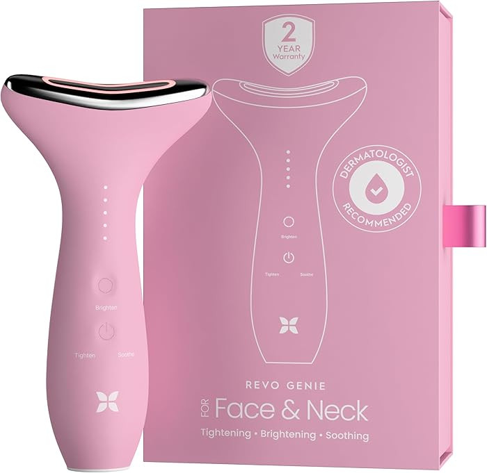 REVO Genie | 3-in-1 Face & Neck Beauty Massager with Heat, 3 Light Therapies, Smart Vibration | R... | Amazon (US)