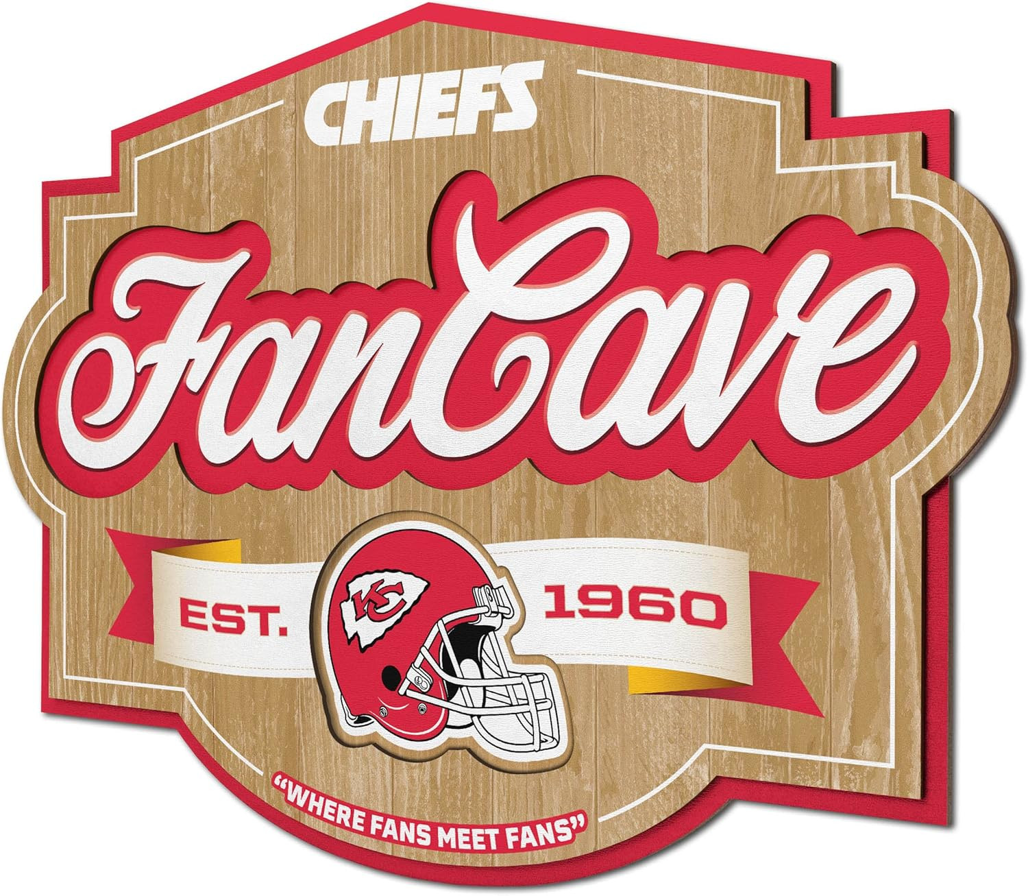 YouTheFan NFL Fan Cave Sign | Amazon (US)