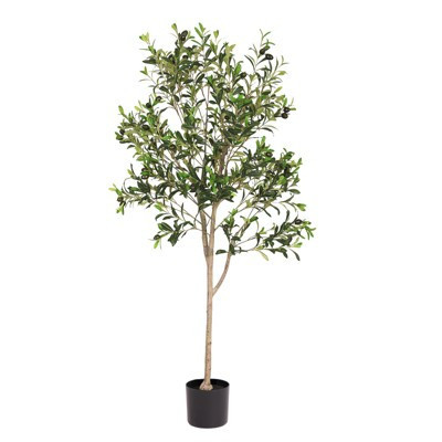 poetree Artificial Olive Tree in Pot – Realistic Faux Plants Olive Tree Indoor Decor  5 ft | Target