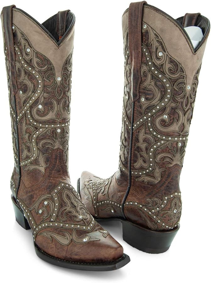 Soto Boots Womens Lola Fashion Cowboy Boots, Genuine Leather Cowgirl Boots, Handcrafted Cowboy Bo... | Amazon (US)