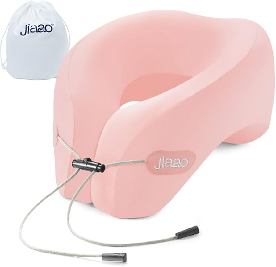 jiaao Travel Pillow,Travel Neck Pillows for Airplanes, Memory Foam Travel Pillows with 360° Head... | Amazon (US)