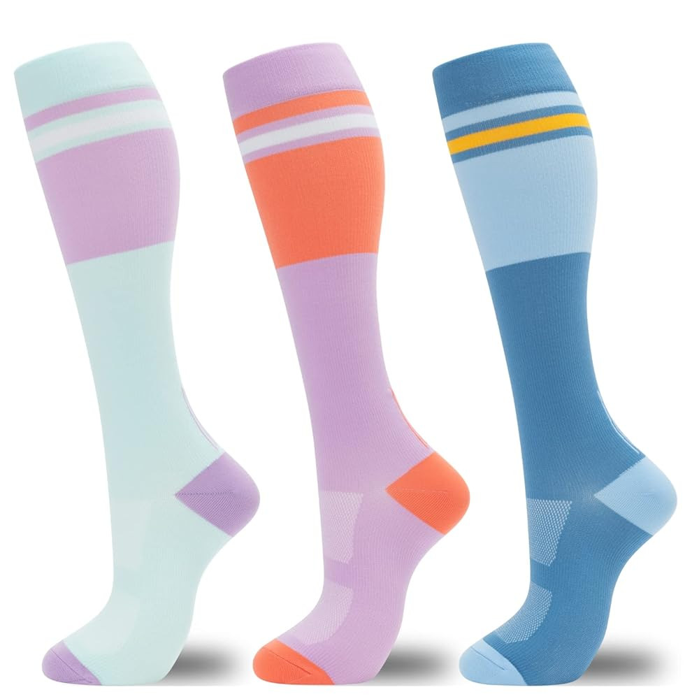 fenglaoda Compression Socks for Women Men 3 Pairs Graduated Compression Support Circulation Socks... | Amazon (US)