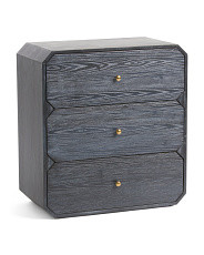 Rounded 3 Drawer Side Table | Marshalls
