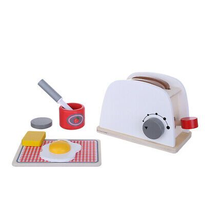 Wooden Simulation Pop-Up Toaster Playset With Dial To Indicate The Size Setting  | eBay | eBay US