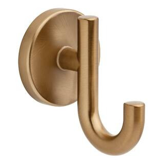 Delta Trinsic Double Towel Hook in Champagne Bronze 75935-CZ - The Home Depot | The Home Depot