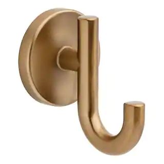 Delta Trinsic Double Towel Hook in Champagne Bronze 75935-CZ | The Home Depot