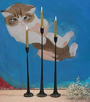 Iron Taper Candle Holder - Decorative Candle Stand - Candlestick Holder for Wedding, Dinning, Par... | Amazon (US)