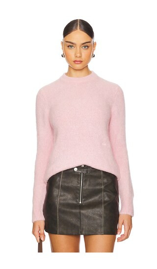 Brushed Alpaca Pullover in Chalk Pink | Revolve Clothing (Global)