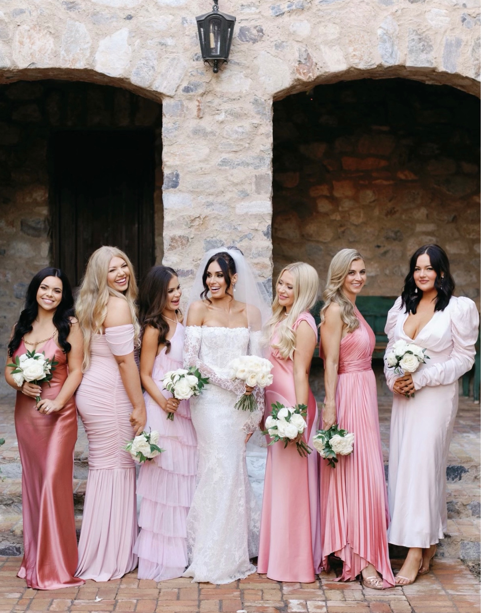 strapless open back dress Dusty Rose Bridesmaids Dresses A Line Off The Shoulder V-Neck Stretch