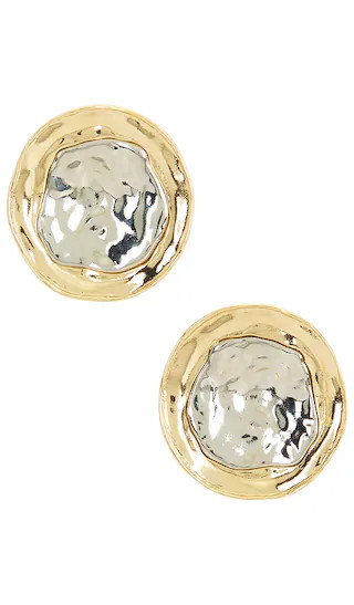 Stud Earrings in Two Tone | Revolve Clothing (Global)