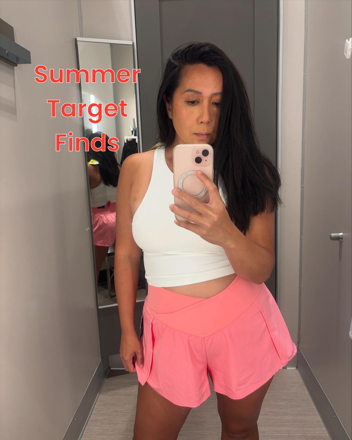 Target razor tank and cross cross athletic shorts 

#LTKSummerEdit #LTKSeasonal #LTKActive