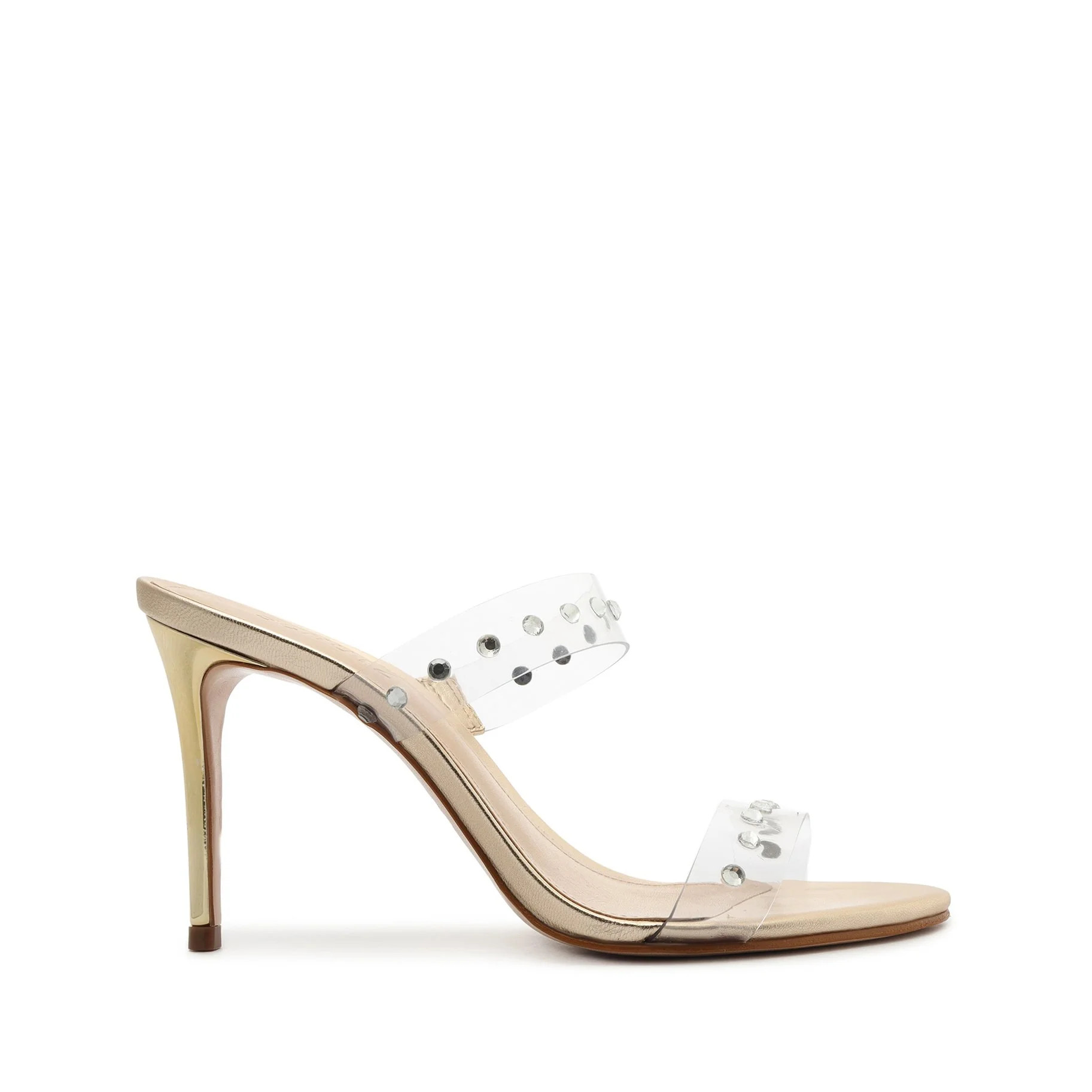 Ariella Crystal Metallic Leather Sandal | Schutz Shoes (US)