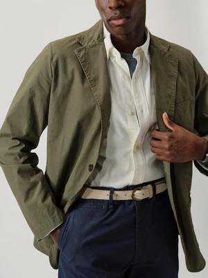 Tanker Green Venice Wash Parachute Poplin Carry-On Jacket - Buck Mason- Modern American Classics | Buck Mason