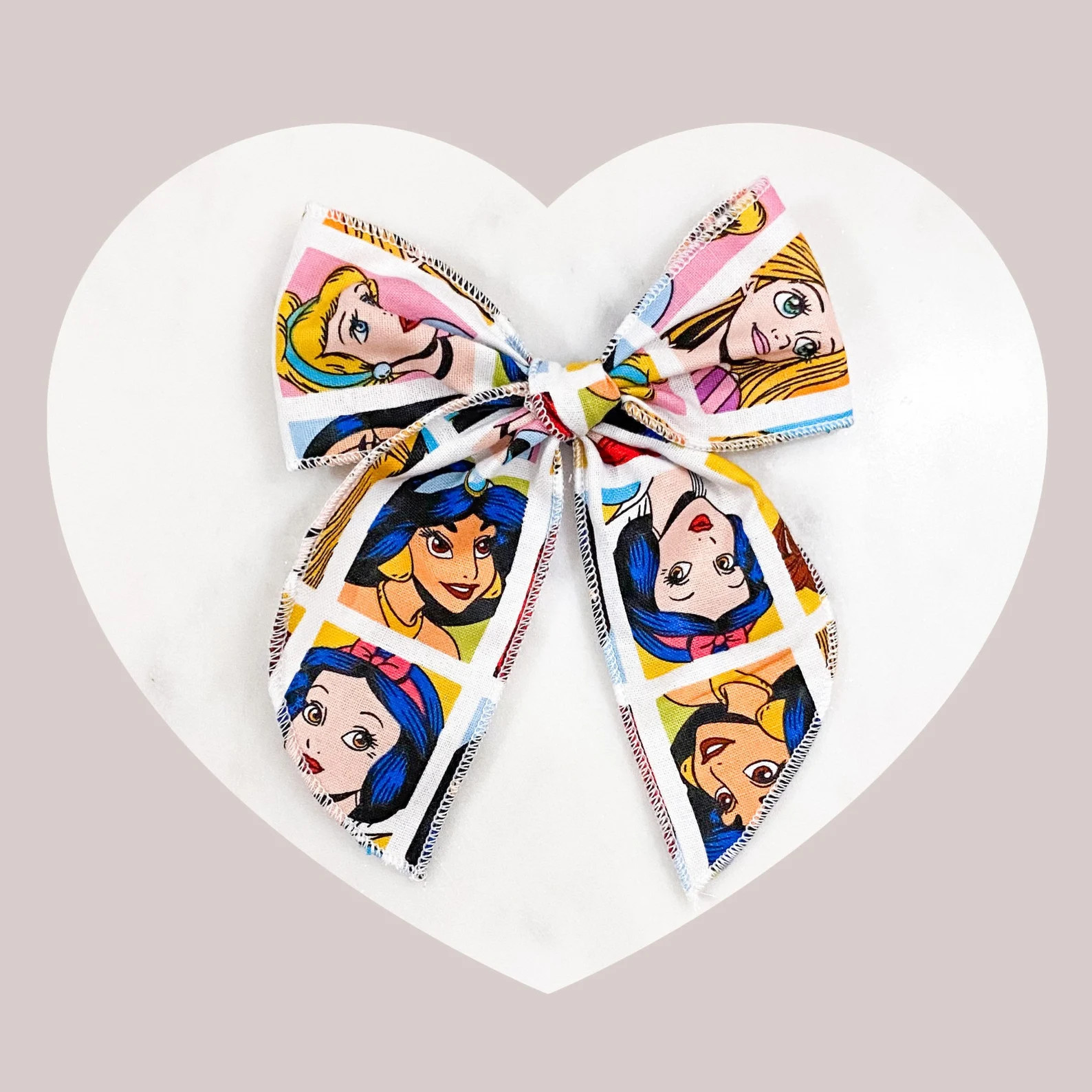 Disney Princess Hair Bow Disney Bow Floral Bow Fable Bow - Etsy | Etsy (US)