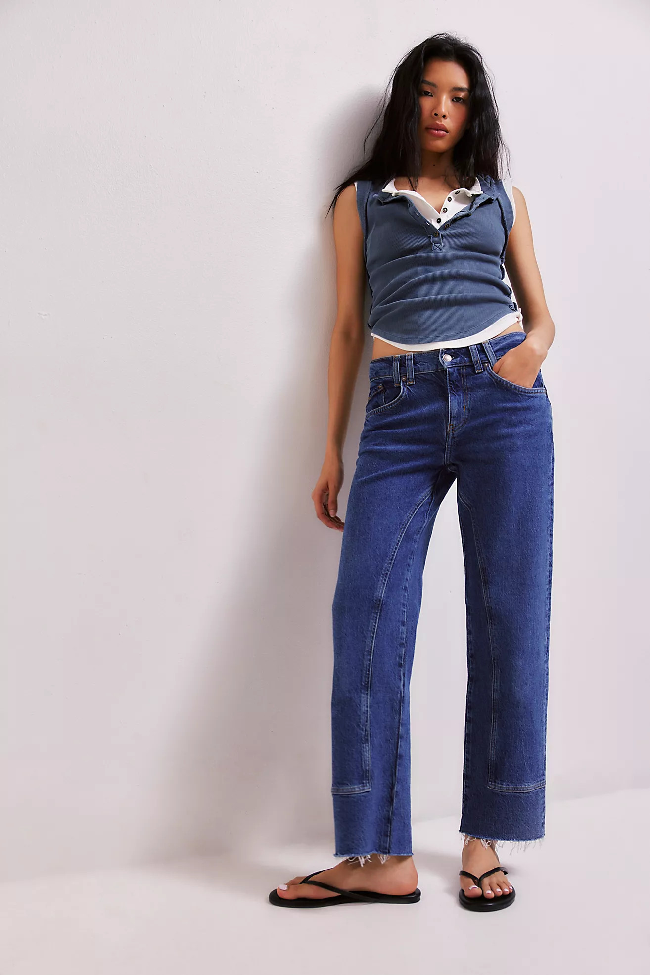 We The Free Risk Taker Mid-Rise Jeans | Free People (Global - UK&FR Excluded)