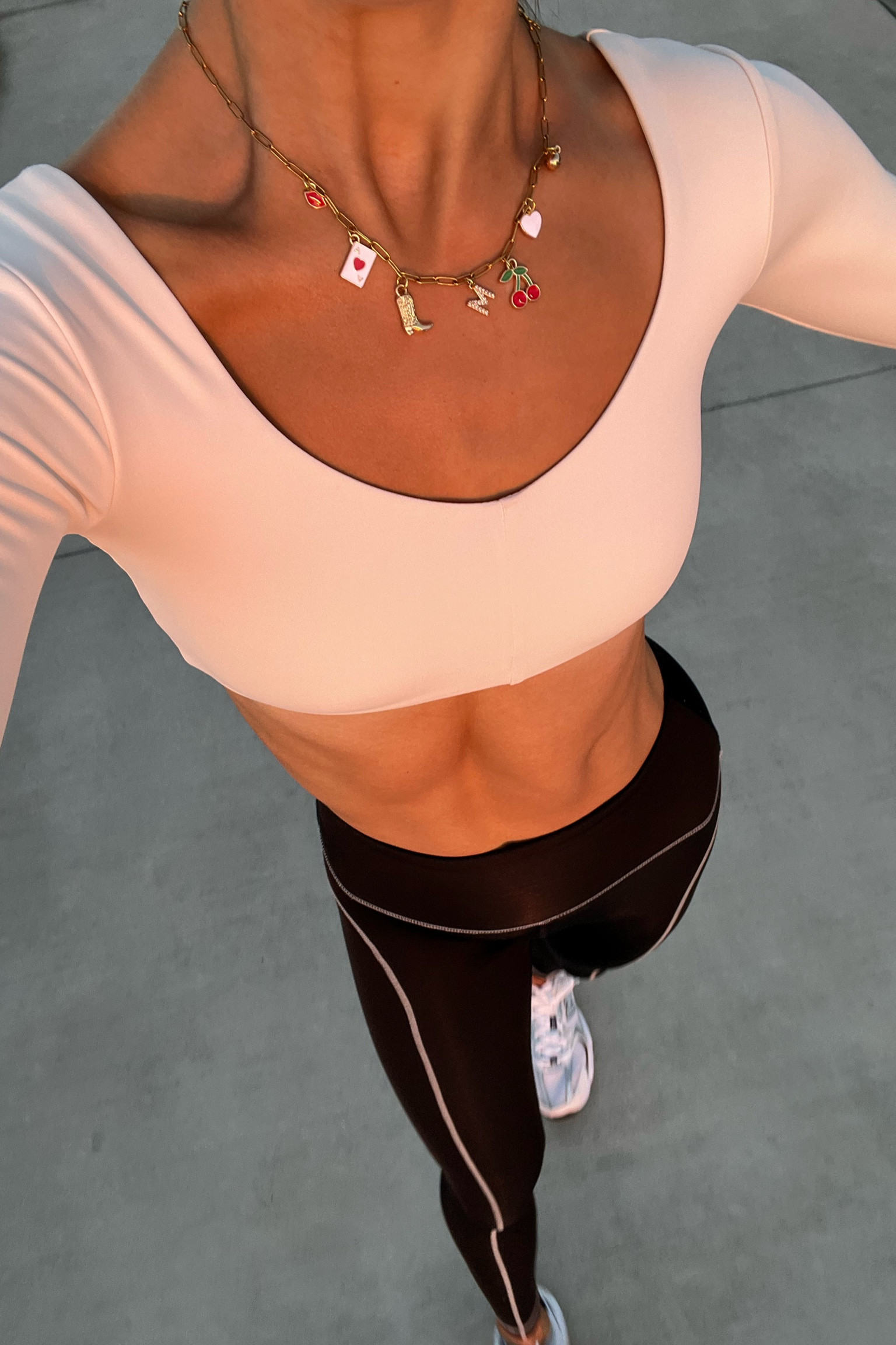 hgw ootd! The exact set I’m wearing is sold out, but I’ve linked similar! I’m LOVING this little charm necklace!  

#LTKActive #LTKfindsunder50 #LTKSeasonal