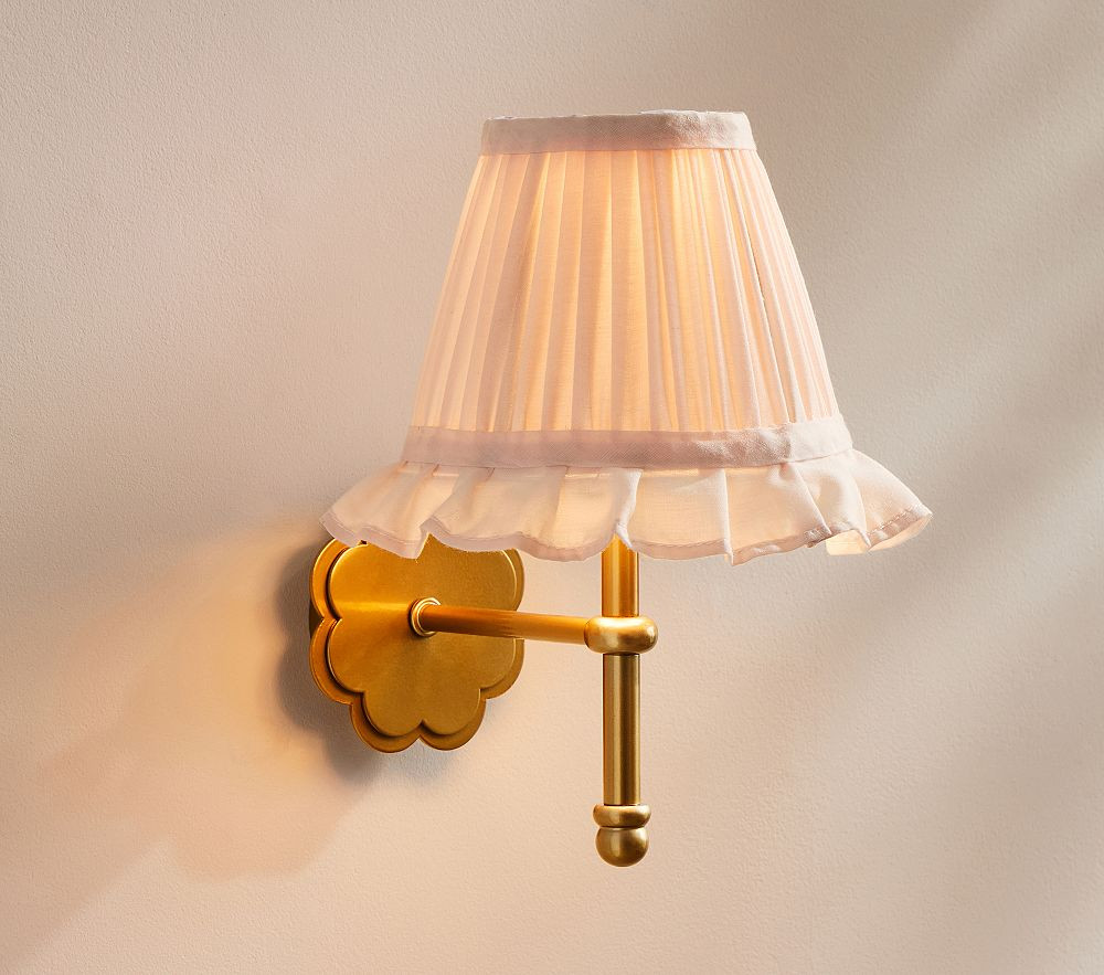 Rechargeable Ruffle Wall Sconce (10") | Pottery Barn Kids