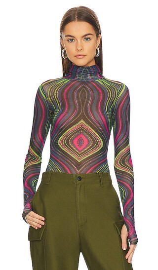 Ines Bodysuit in Electric Swirl | Revolve Clothing (Global)