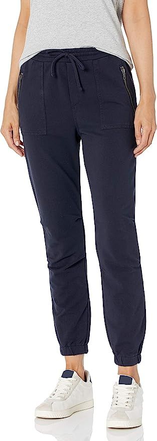 Amazon Brand - Daily Ritual Women's Stretch Cotton Knit Twill Zip Pocket Jogger Pant | Amazon (US)