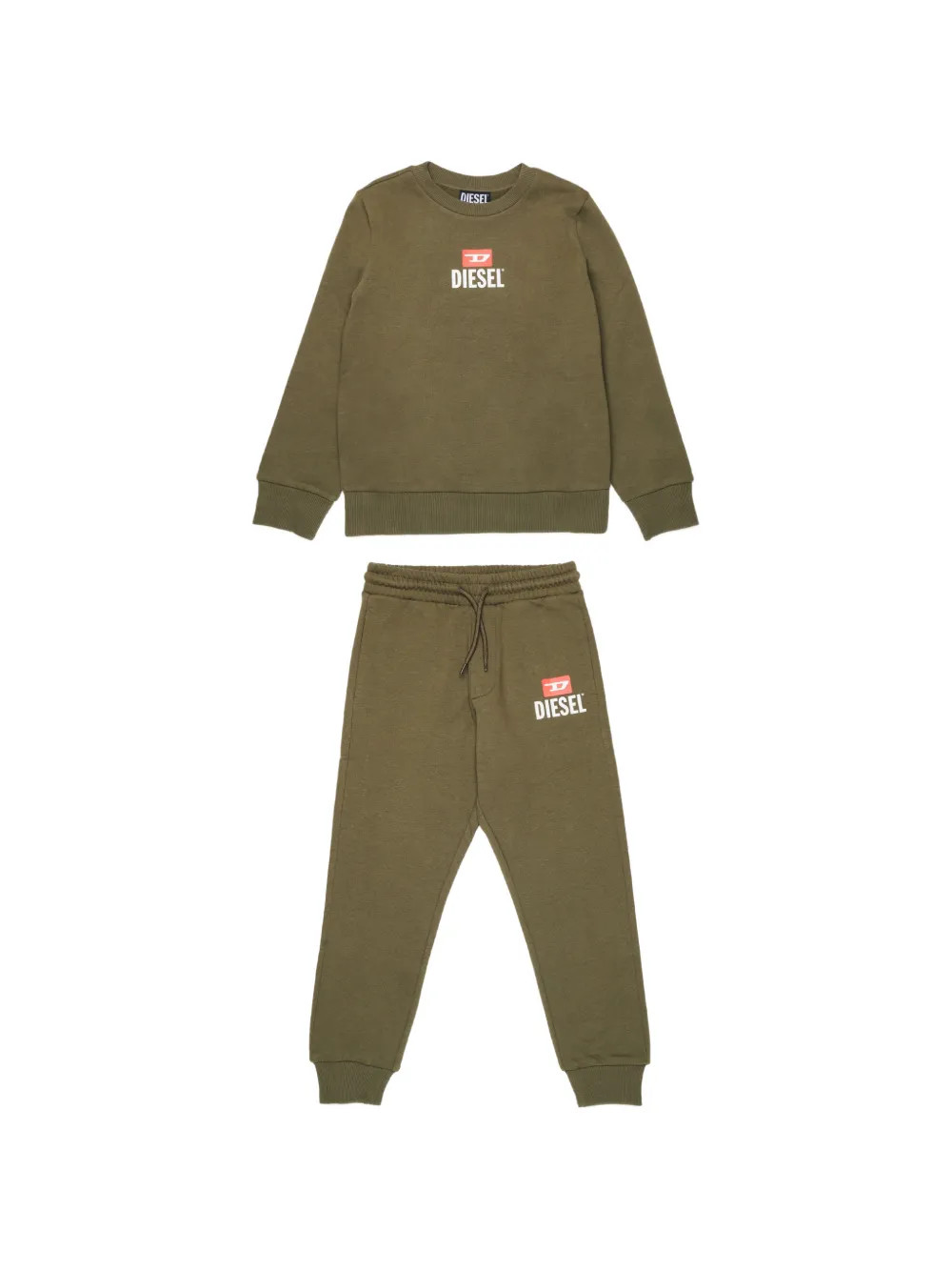 Diesel Kids logo-print track pants - Green | Farfetch Global