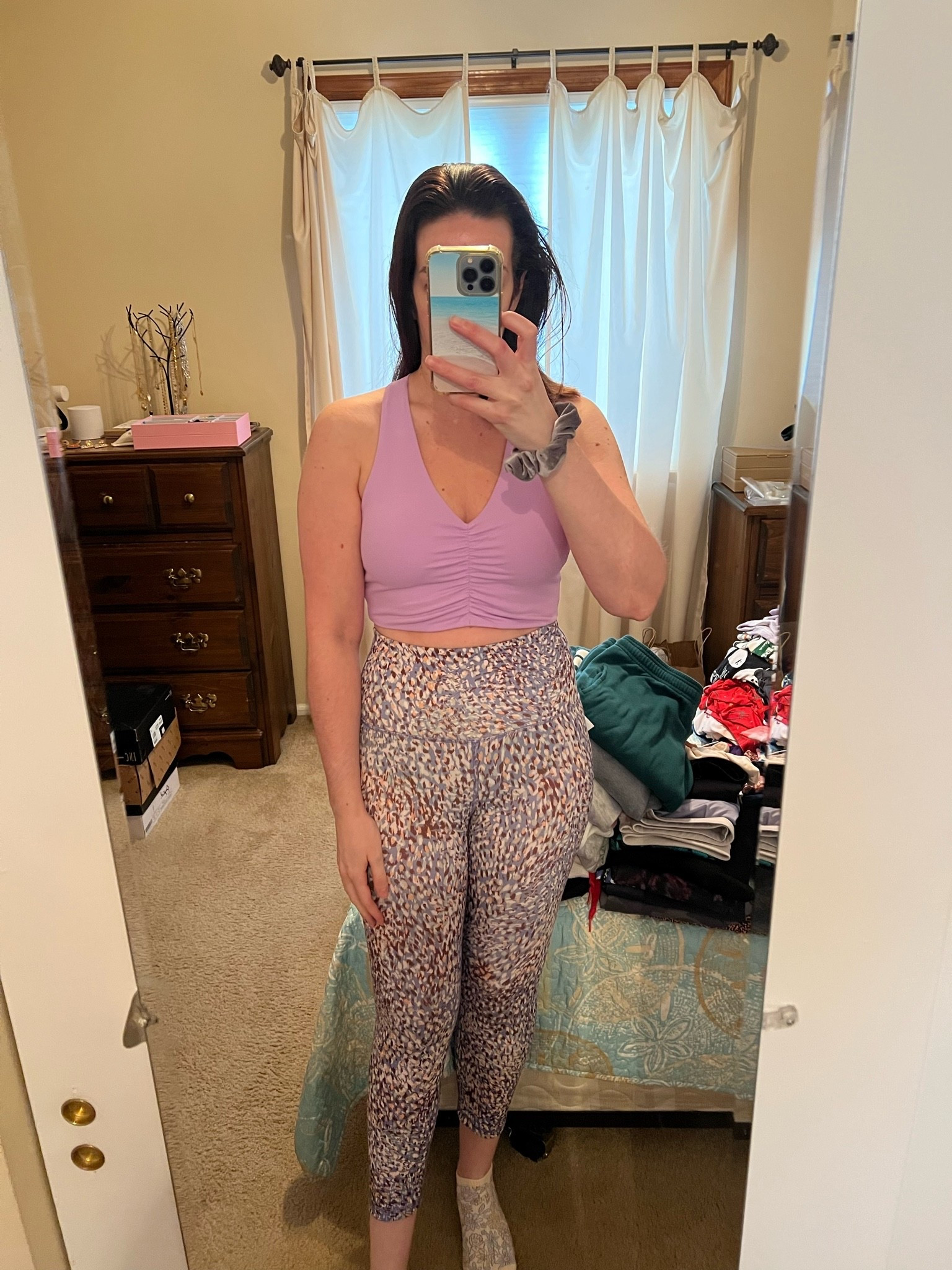Purple workout top (m). Animal print workout leggings (s). #purpletop #workouttop #leggings #workoutleggings #animalprintleggings #fitnessgear #activewear

#LTKootd #LTKfitnessgoals #LTKActive