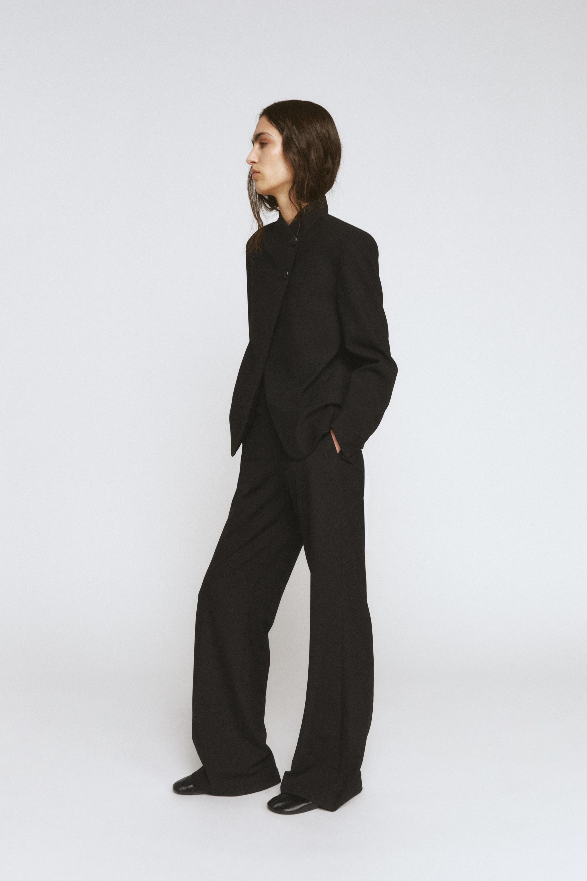 HIGH NECK BUTTONED BLAZER ZW COLLECTION | Zara UK