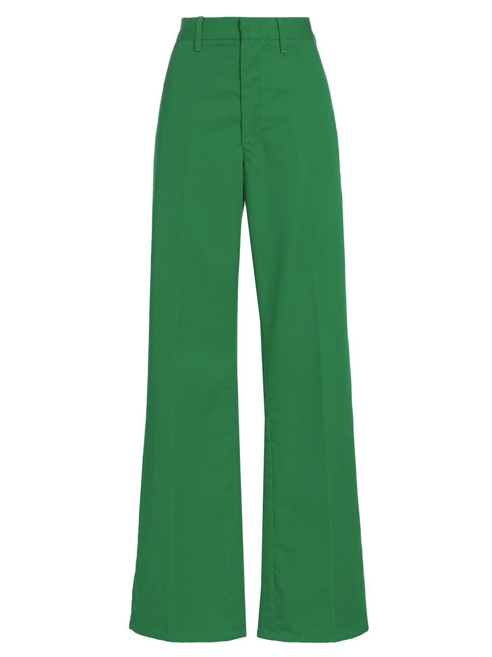 Women's High-Waisted Super Wide-Leg Trousers - Kelley Green - Size 27 | Saks Fifth Avenue