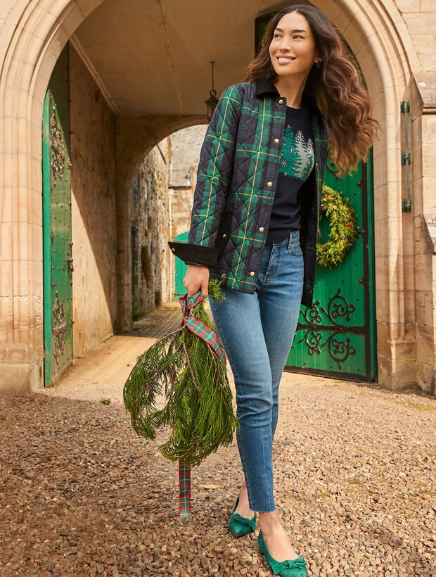 Puffer Jacket - Sloane Tartan | Talbots