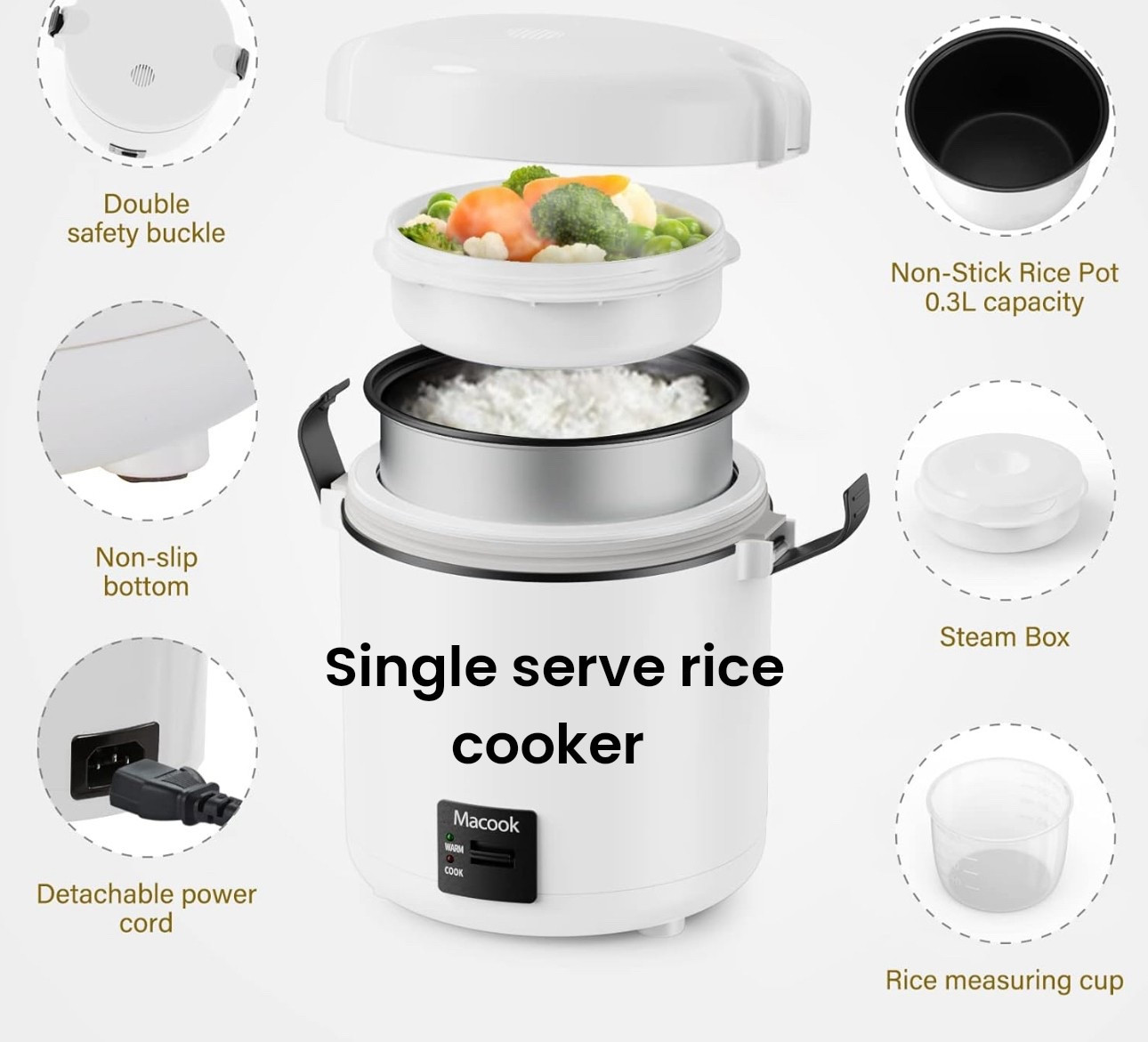 Perfect little rice cooker for small meals 

#LTKHome