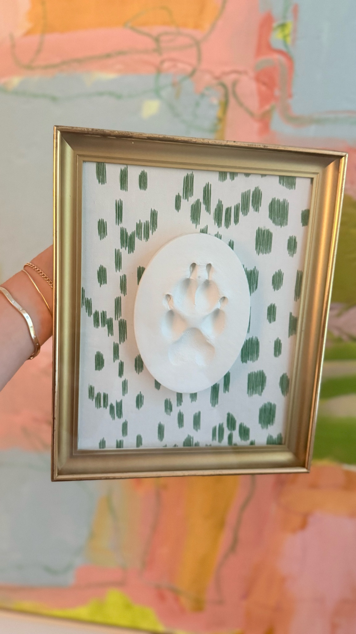 Made Georgias paw print into an intaglio style piece of art!!

#LTKdayinmylife #LTKHome #LTKSaleAlert