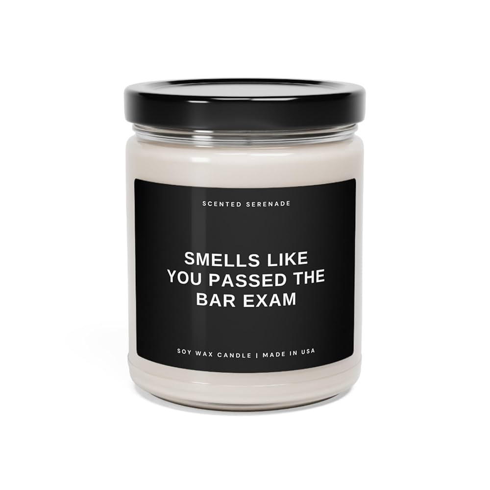 Smells Like You Passed The Bar Candle, Lawyer Gift, Gift for Lawyer, Law School Graduation, New L... | Amazon (US)