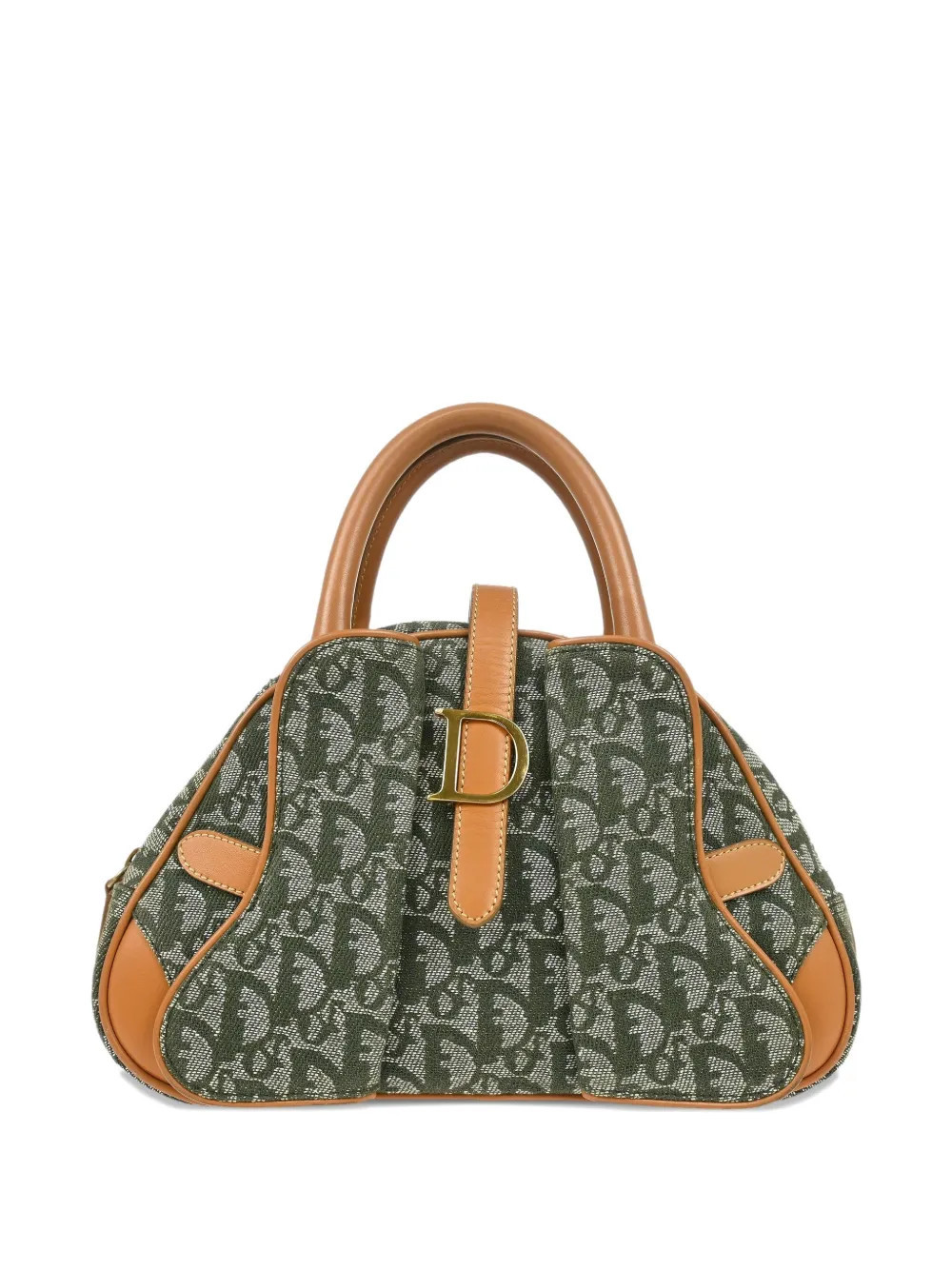Christian Dior Pre-Owned 2001 Double Saddle Trotter handbag - Green | Farfetch Global